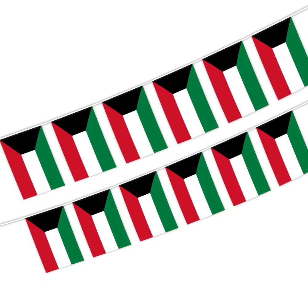 High Quality Custom Rectangular National Countries String Flags Banner UK Bunting Flag for Event Decorative